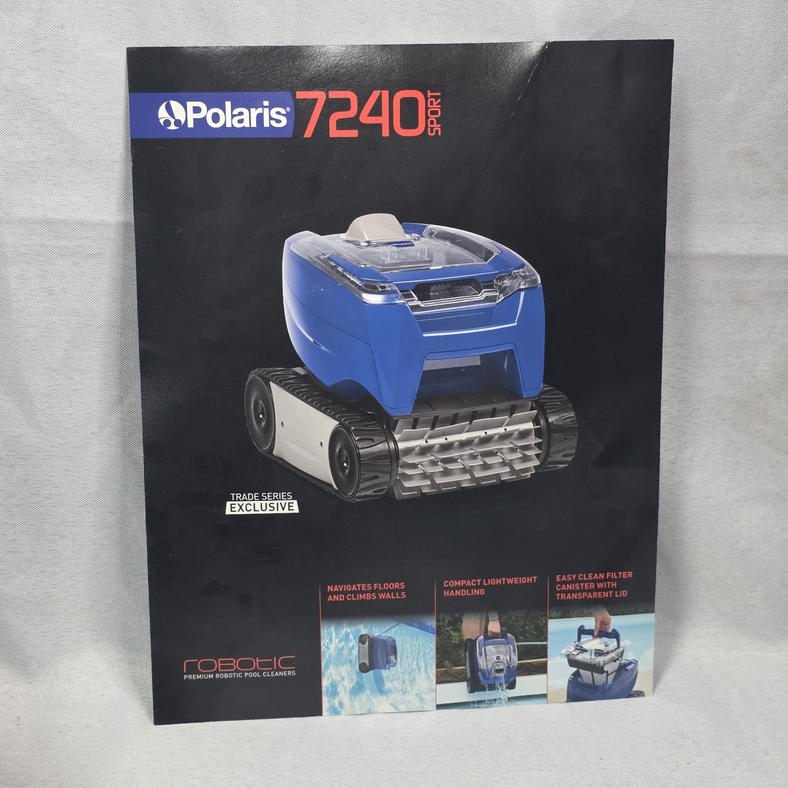 New Polaris 7240 Sport Robotic Automatic Pool Cleaner Vacuum (No Power Source)