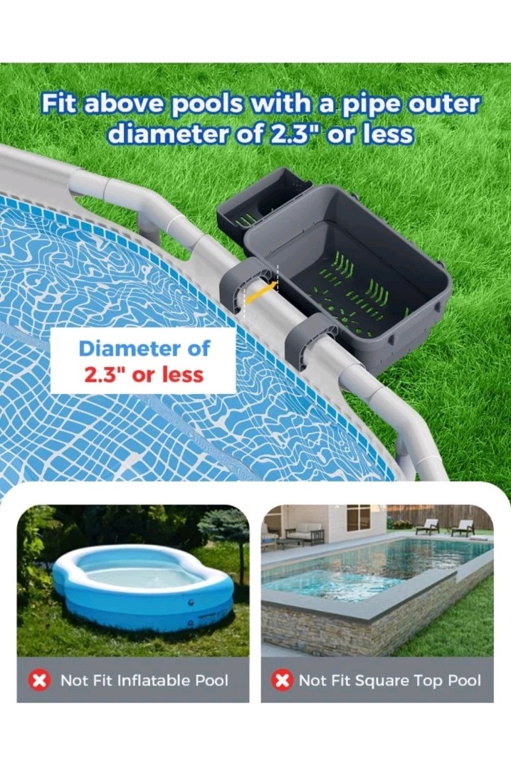Poolside Storage Basket Above Ground Pools Above Ground Pool Box S