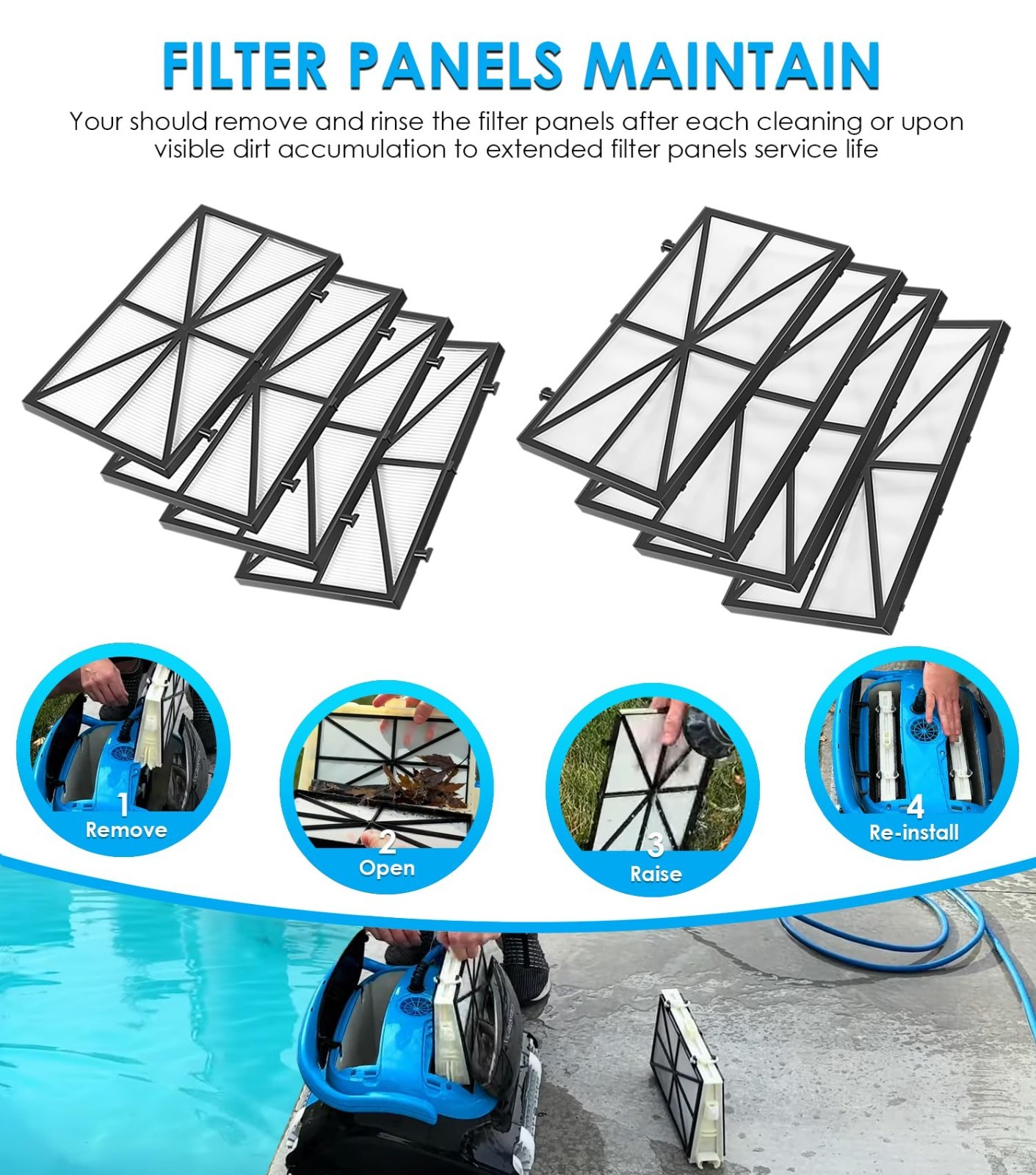 CC Plus Tune Up Rebuild Kit – Fine Filter Panels, Grey Brushes & Climbing Rings