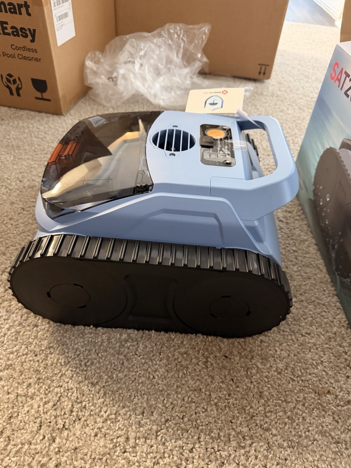 SAT20 Pro Cordless Robotic Pool Cleaner 3Hr 2.5L 3960 GPH Blue/Black