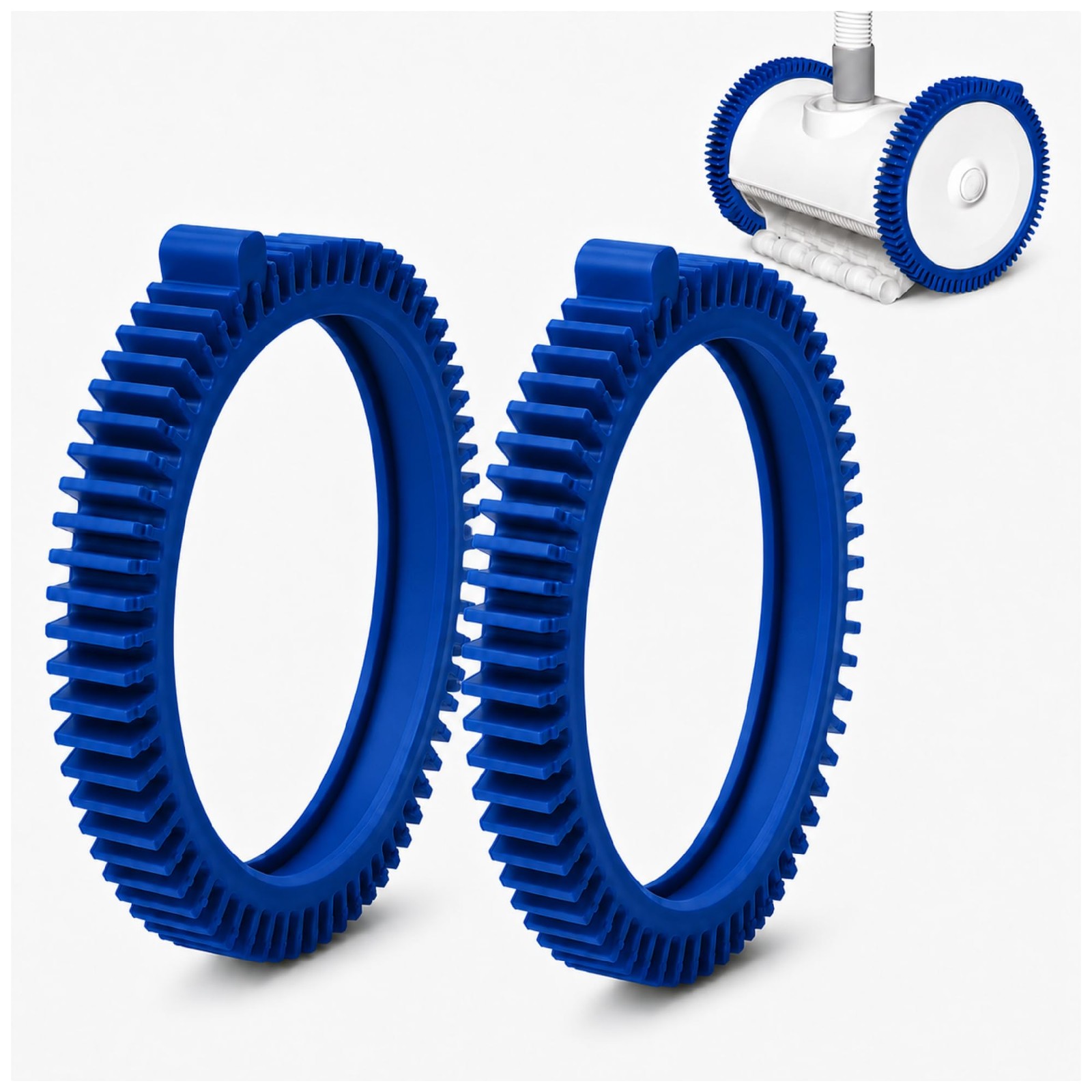 2 Pack 896584000-143 Blue Front Tire Kit with Super Hump, Compatible 7.7&Prime; OD