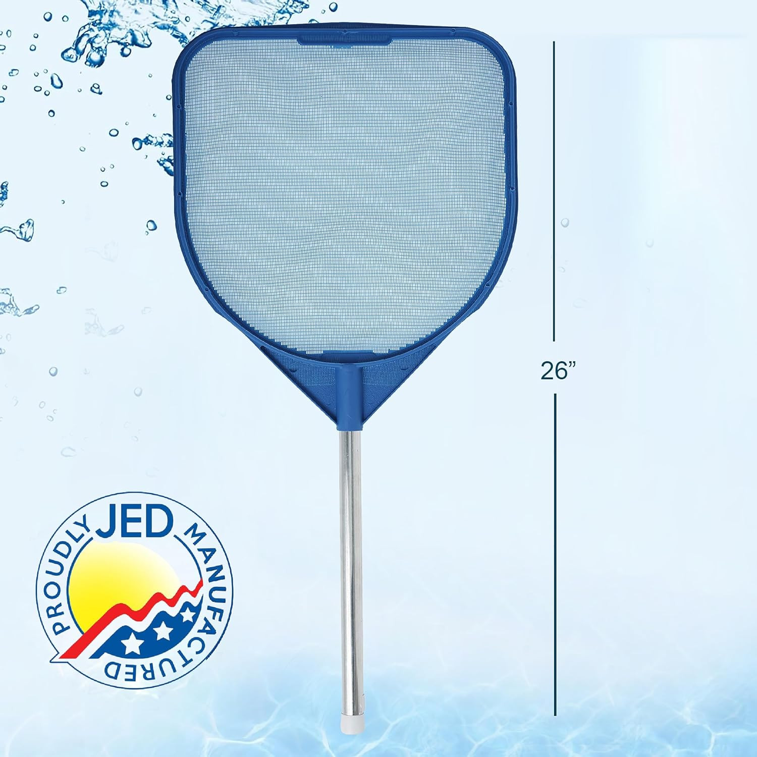 Pool Skimmer Net – Handheld Hot Tub Skimmer for Spa, Stock Tank Pool, Small Pool