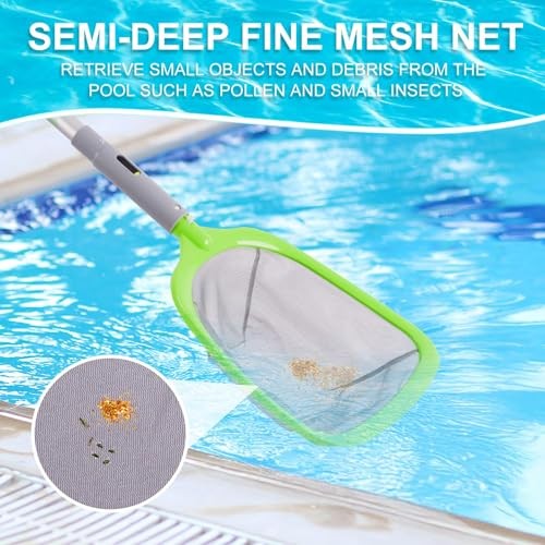 Deluxe Swimming Pool Cleaning Kit with Spa Jet Vacuum Cleaner,Brush, Semi