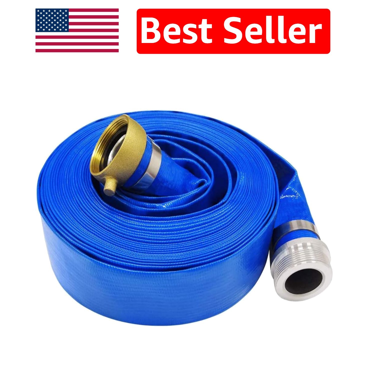 Heavy Duty 50 FT PVC Pool Backwash Hose – Flexible, Reliable, and Easy to Store