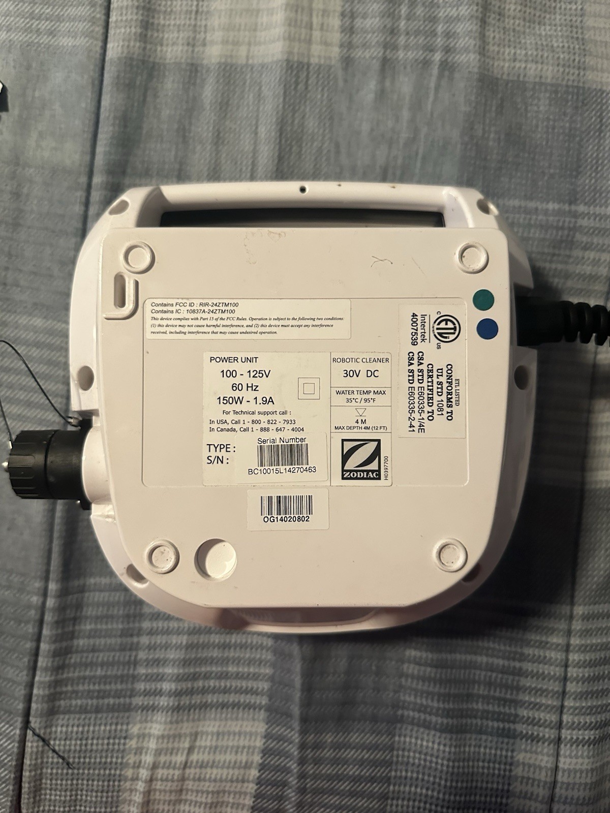 Polaris Zodiac Control Unit Power Supply for 9550 Sport With Remote.
