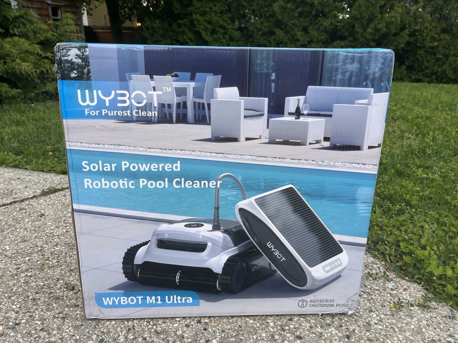 WYBOT M1 Ultra Solar Cordless Robotic Pool Cleaner WiFi/App Triple Motors