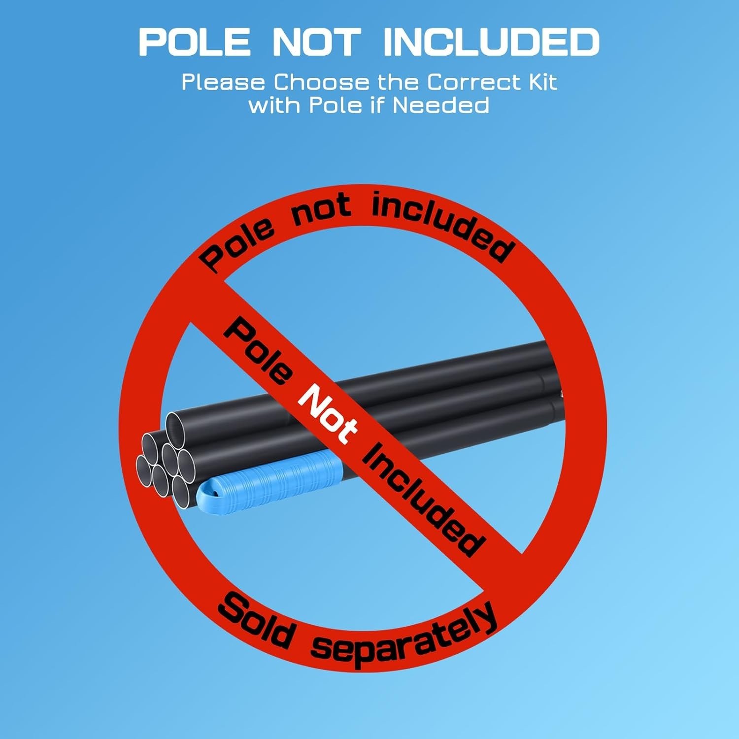 Effortless Pool Cleaning: Heavy Duty Vacuum Head & 30FT Kink-Resistant Hose