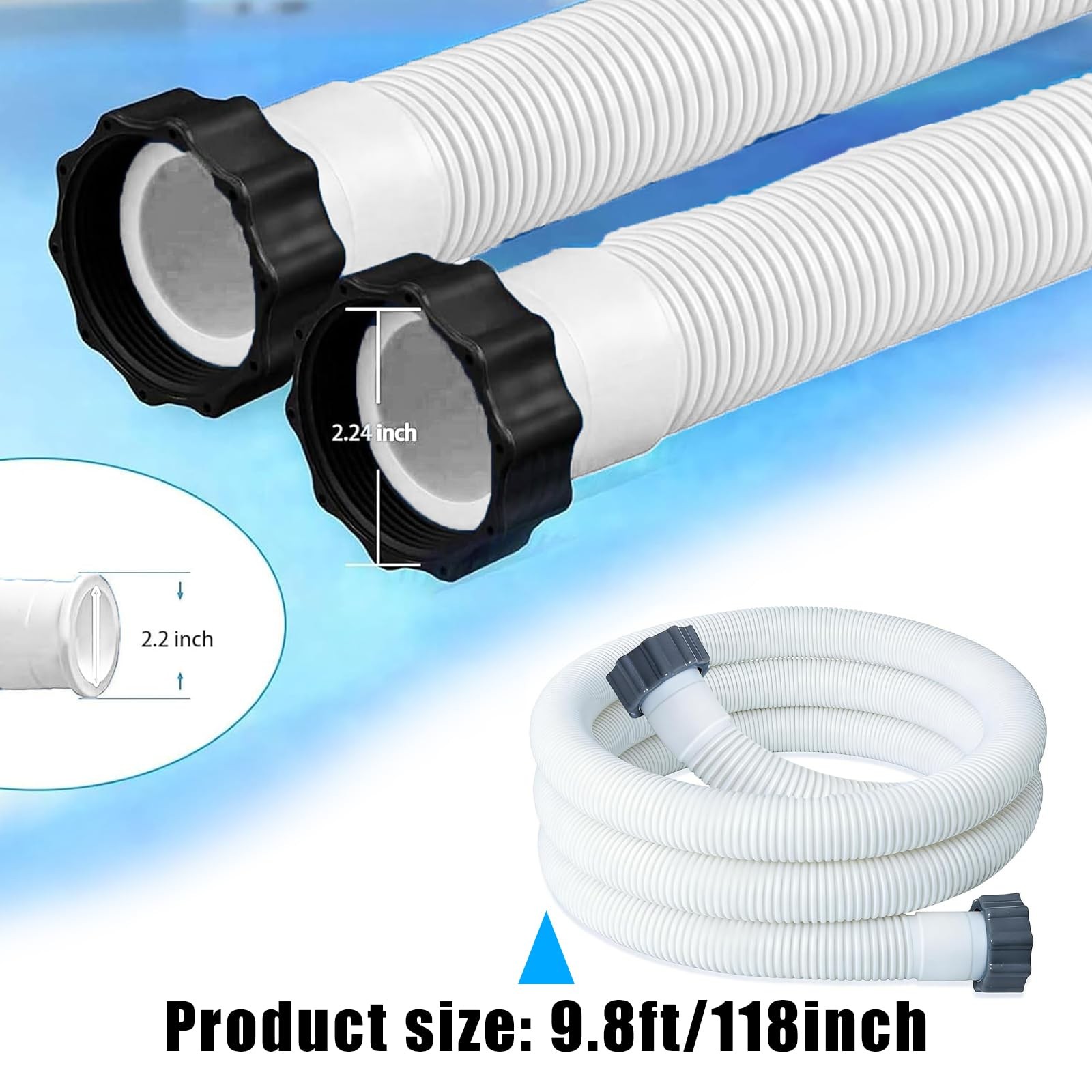 Canyroom 9.8Ft 29060E Pool Pump Replacement Hoses For Intexx Pool Accessory