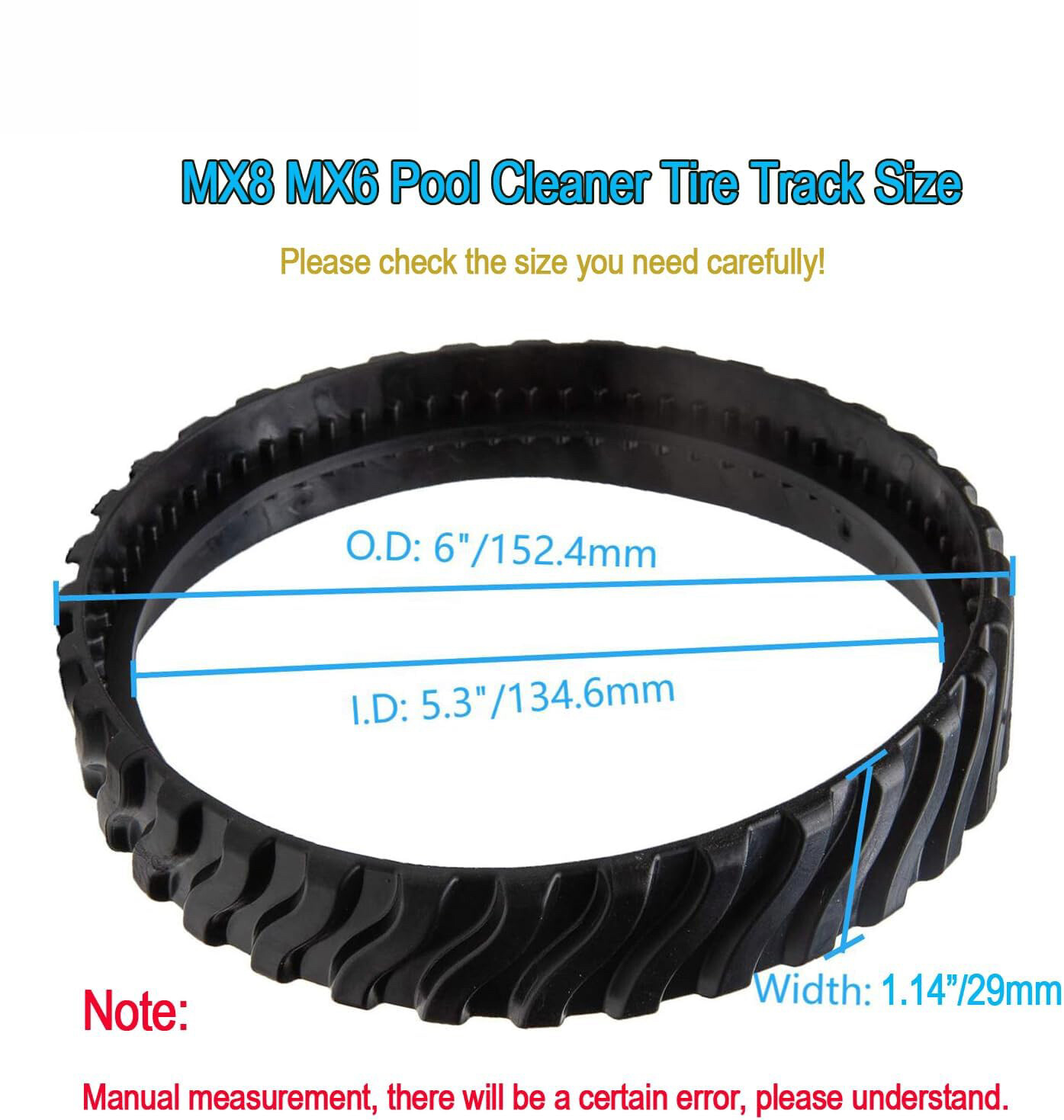 2 Pack Fit for Zodiac Baracuda MX8 MX6 Pool Cleaner R0526100 Ultra Durable Track
