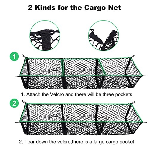 Cargo Net Trunk Bed Organizer for Ford/Dodge/GMC/Chevy 59 inches