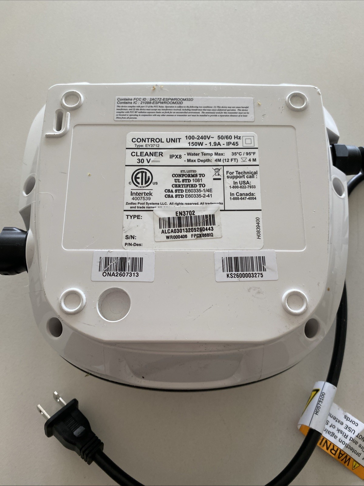 Polaris PCX 868 iQ Robotic Pool Cleaner Control Unit