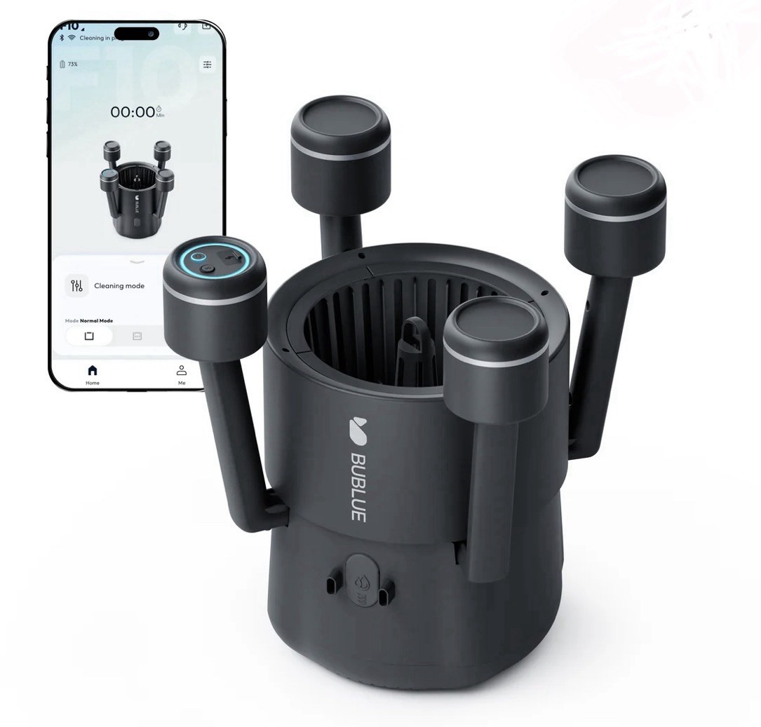 BUBLUE F10 BuVortex V5 Robotic Pool Surface Skimmer App Control 5L