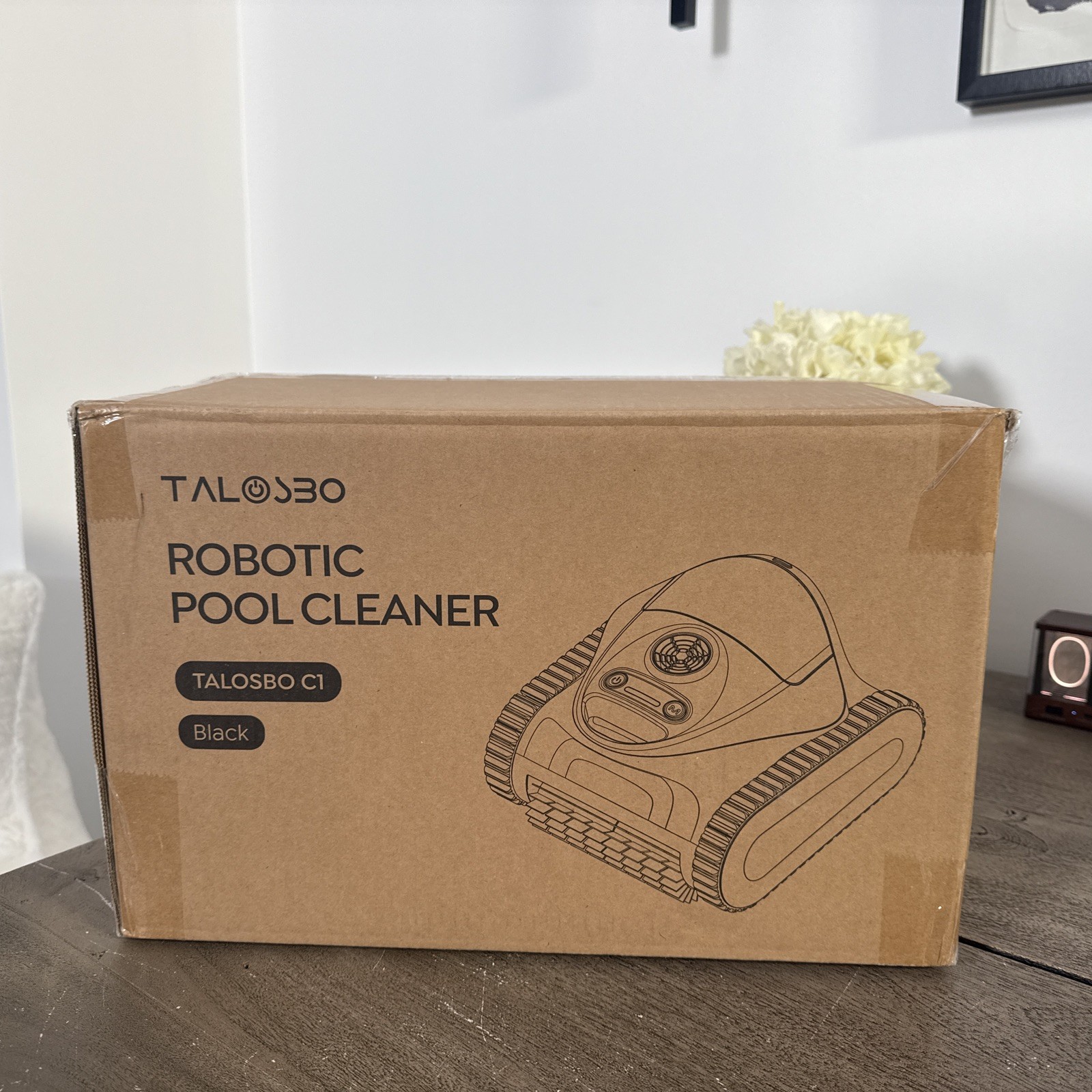 TALOSBO C1 Robotic Pool Cleaner, 180 m, 1615 sq.ft, Dual Filter, Smart Nav, App