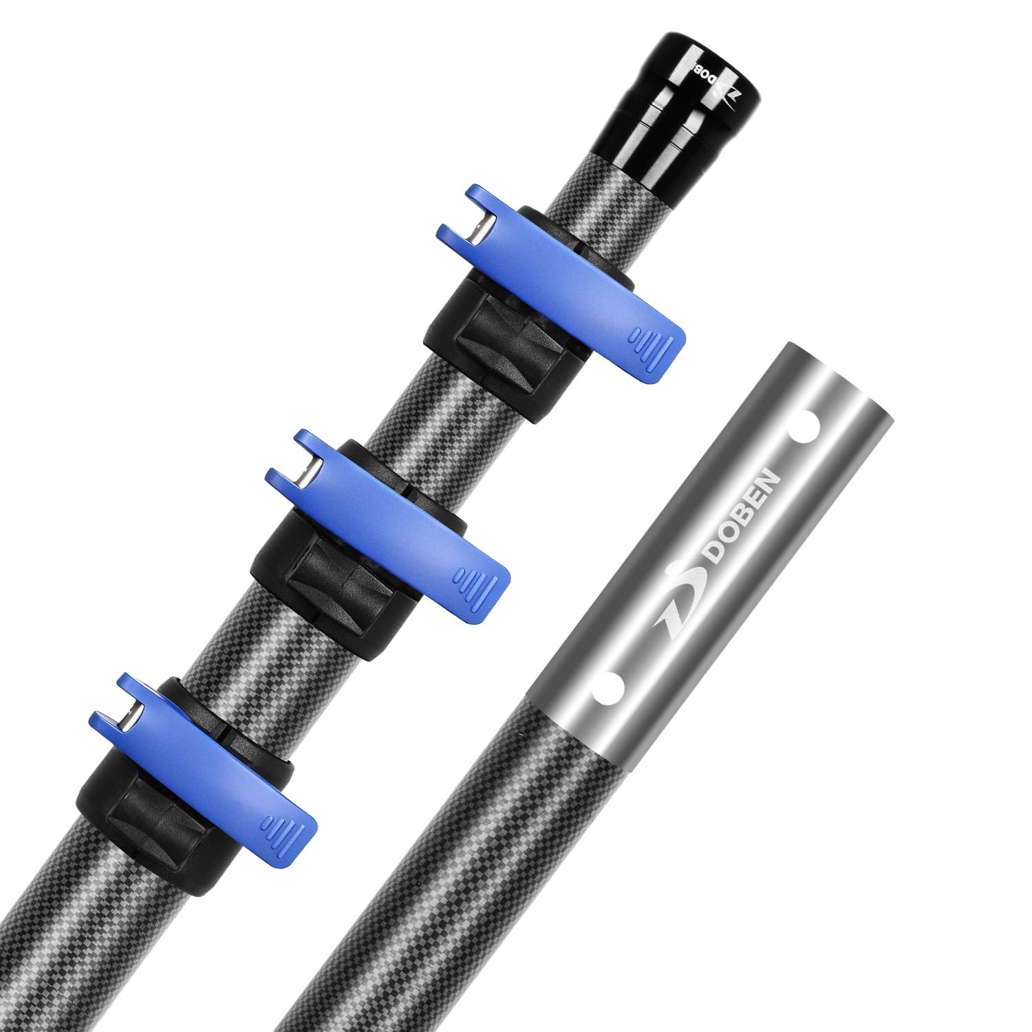 12FT Adjustable Telescopic Pool Pole QuickRelease Lock for Skimmer Nets &