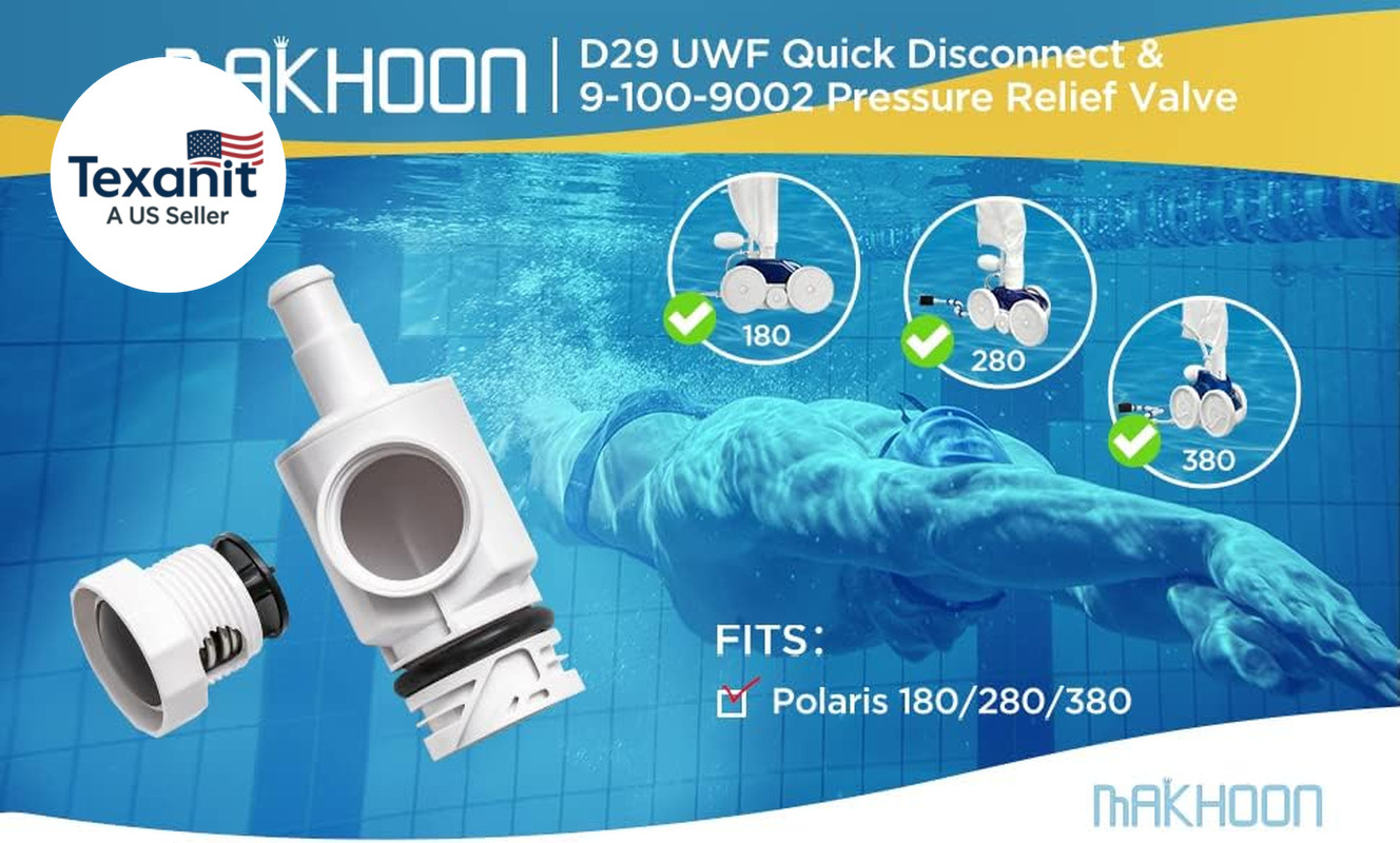 D29 UWF Quick Disconnect and 9-100-9002 Pressure Relief Valve Replacement for Po