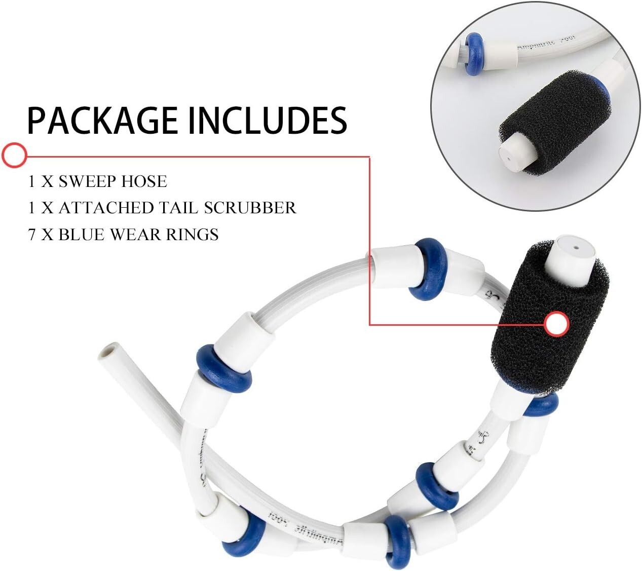 Polaris Pool Cleaner 180 / 280 380 Tail Sweep Hose Complete Replacement Kit…..