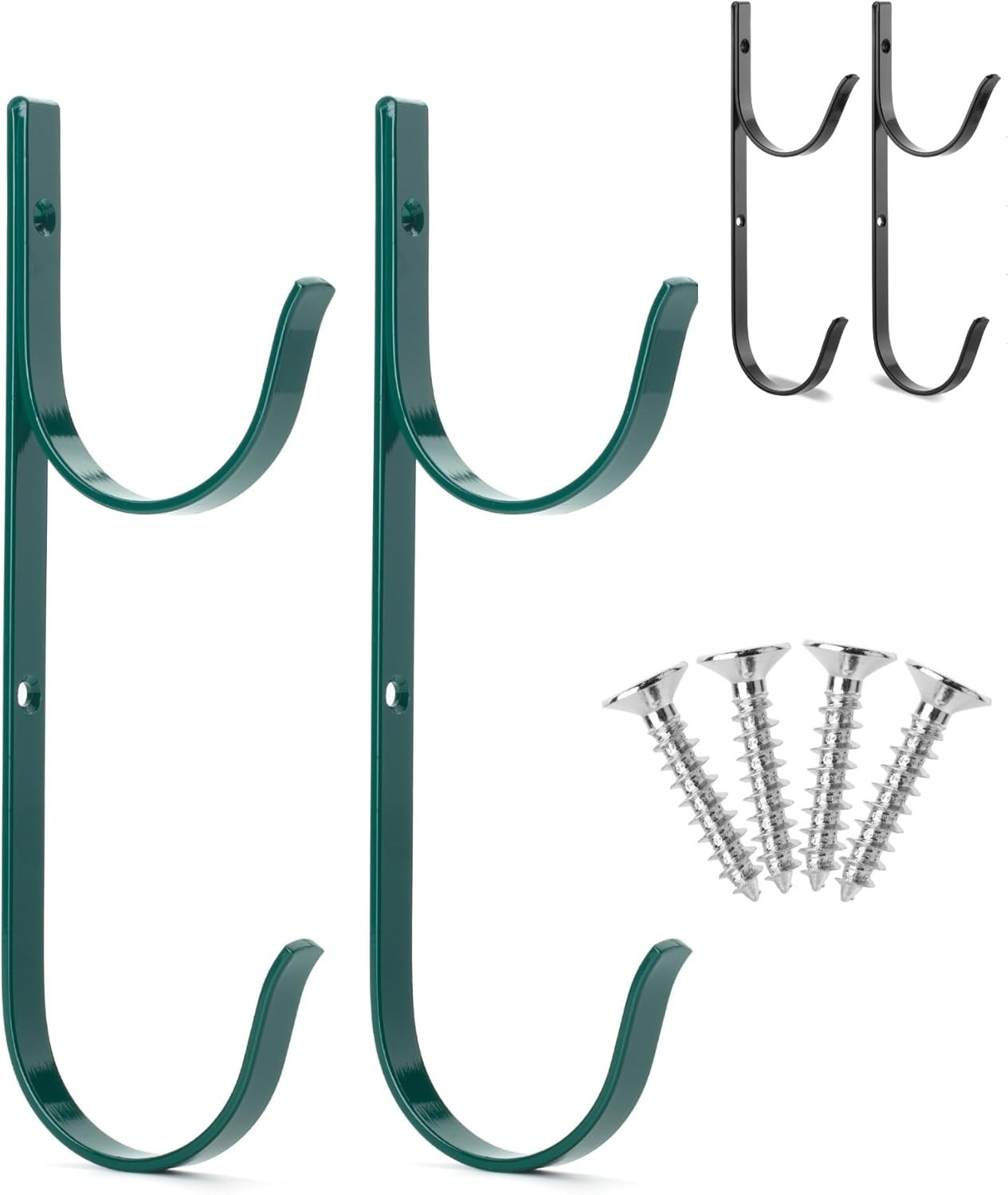 Stylish Green Pool Equipment Hooks – 2 Heavy Duty Hangers for Versatile Use