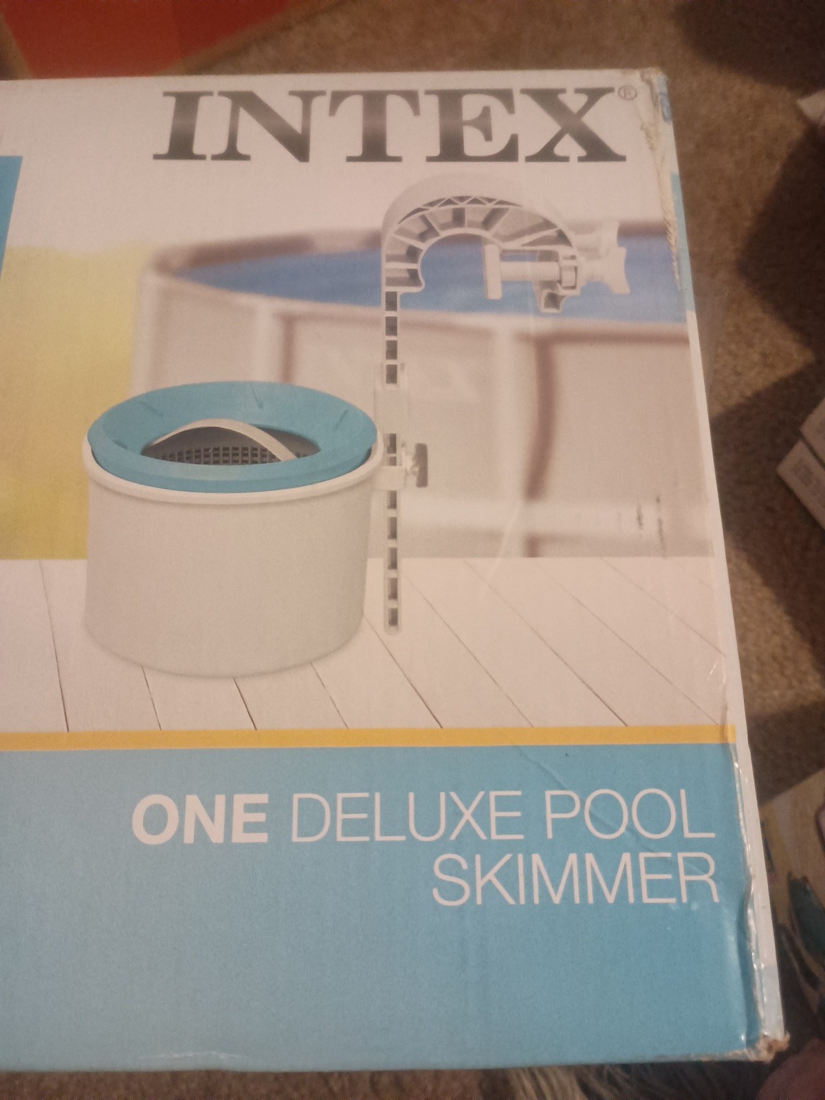 Intex Deluxe Wall Mount Surface Skimmer Basket Pool Cleaner 28000E