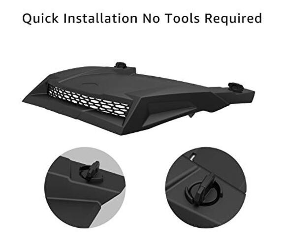 Turbo Hood Scoop for 2014-2018 Polaris RZR XP 1000, 2016-2018 RZR XP black