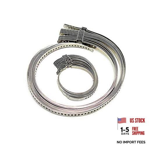 Stainless Steel Universal Adjustable AXLE CV Joint Boot Crimp Clamp Kit, CV