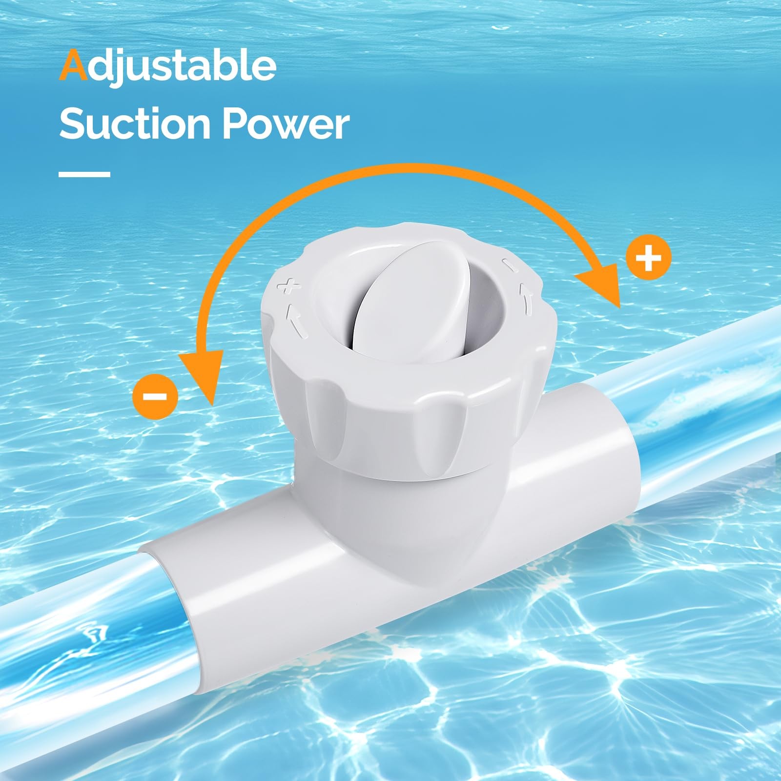 Gray White Pool Vacuum Cleaner Automatic Low Noise Efficient Suction System