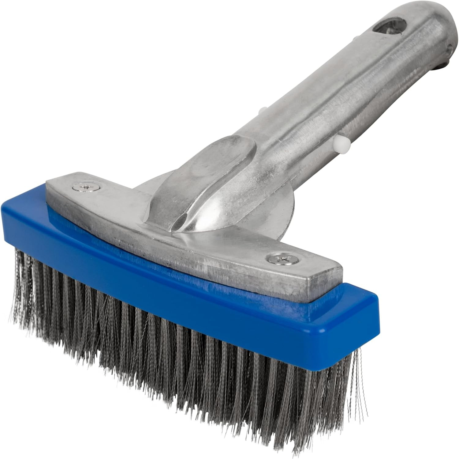 Heavy Duty 5In Swimming Pool Brush with Stainless Steel Bristle Wire