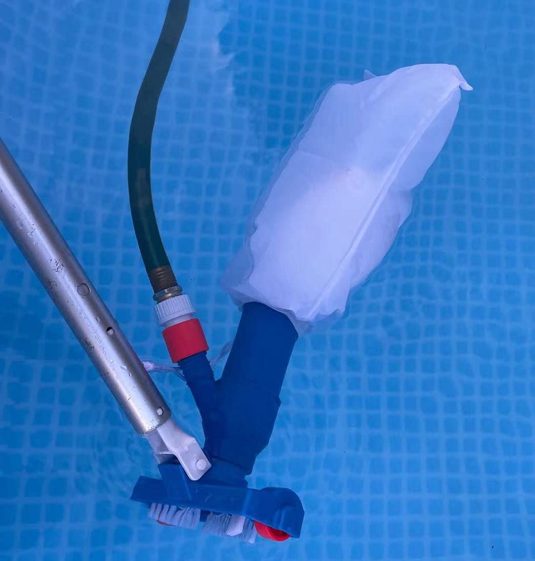 Pool Spa Jet Vacuum Cleaner w/Brush for Frame Above Vacuum, Blue