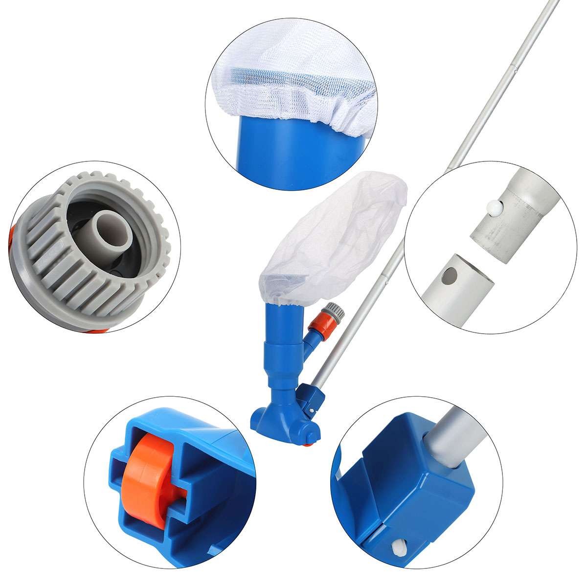 Handheld Vacuum Swimming Pool Jet Cleaner For Above Ground Spa Pond Fountain