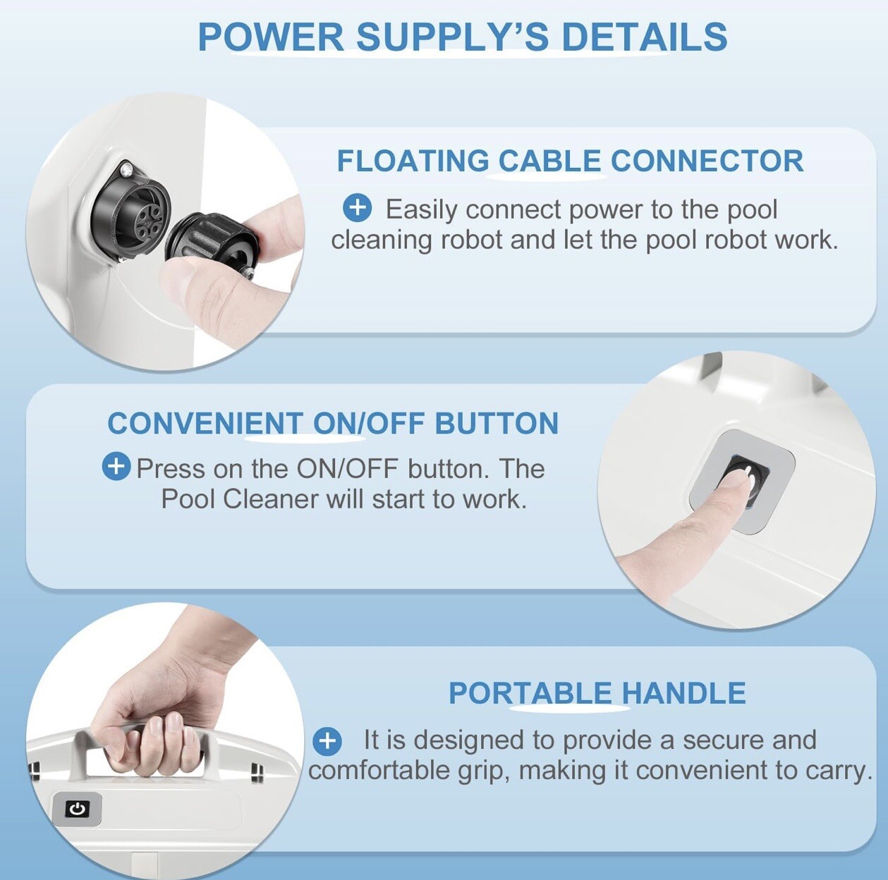 9995678-US-ASSY Power Supply with 58984402L Power Cord for Dolphin Pool Cleaner