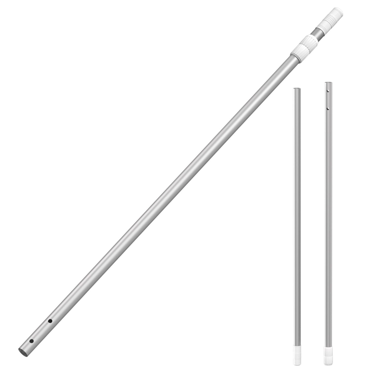 Pool Pole Telescopic, 8FT Aluminum Lightweigh Swimming Pool Pole, Adjustable …