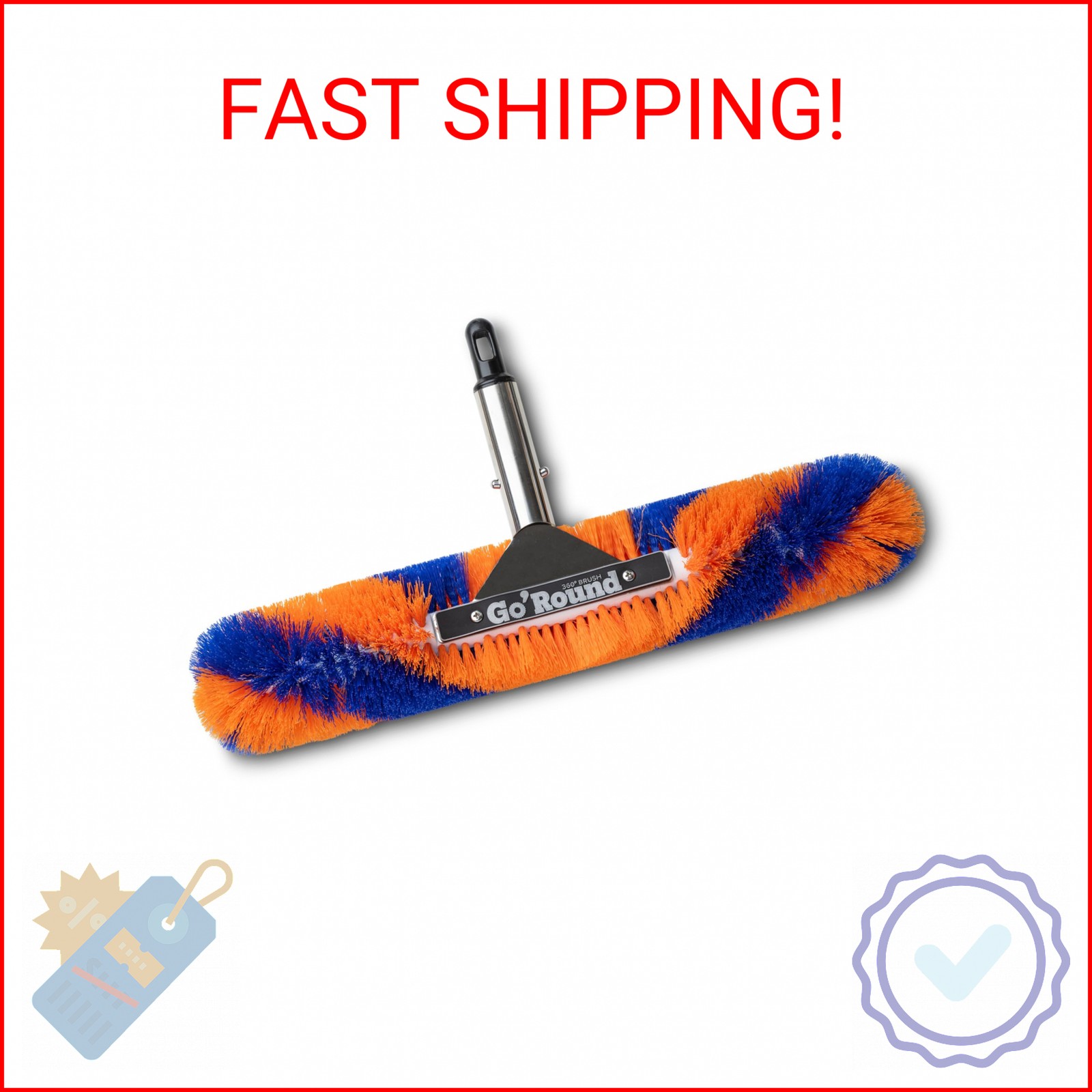 GoRound 360 Pro Pool Brush 18 inches
