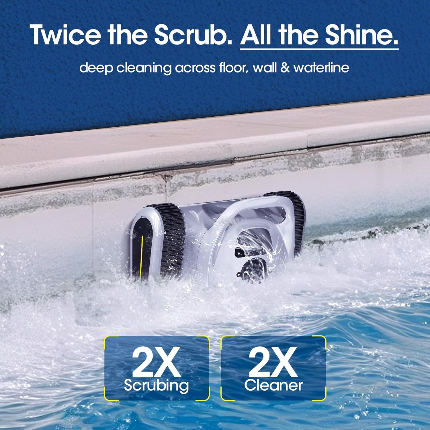 Pool Cleaner 3 Modes Automatic Pool Robot for Inground & Above-Ground Pools