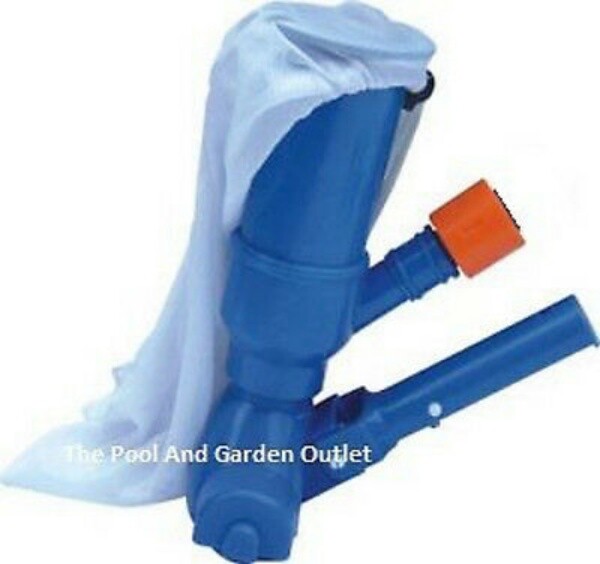 Spa Mini Vac Jet Vacuum w/Wheels/Brush, Mesh Bag for Pond & Small Splasher Pools