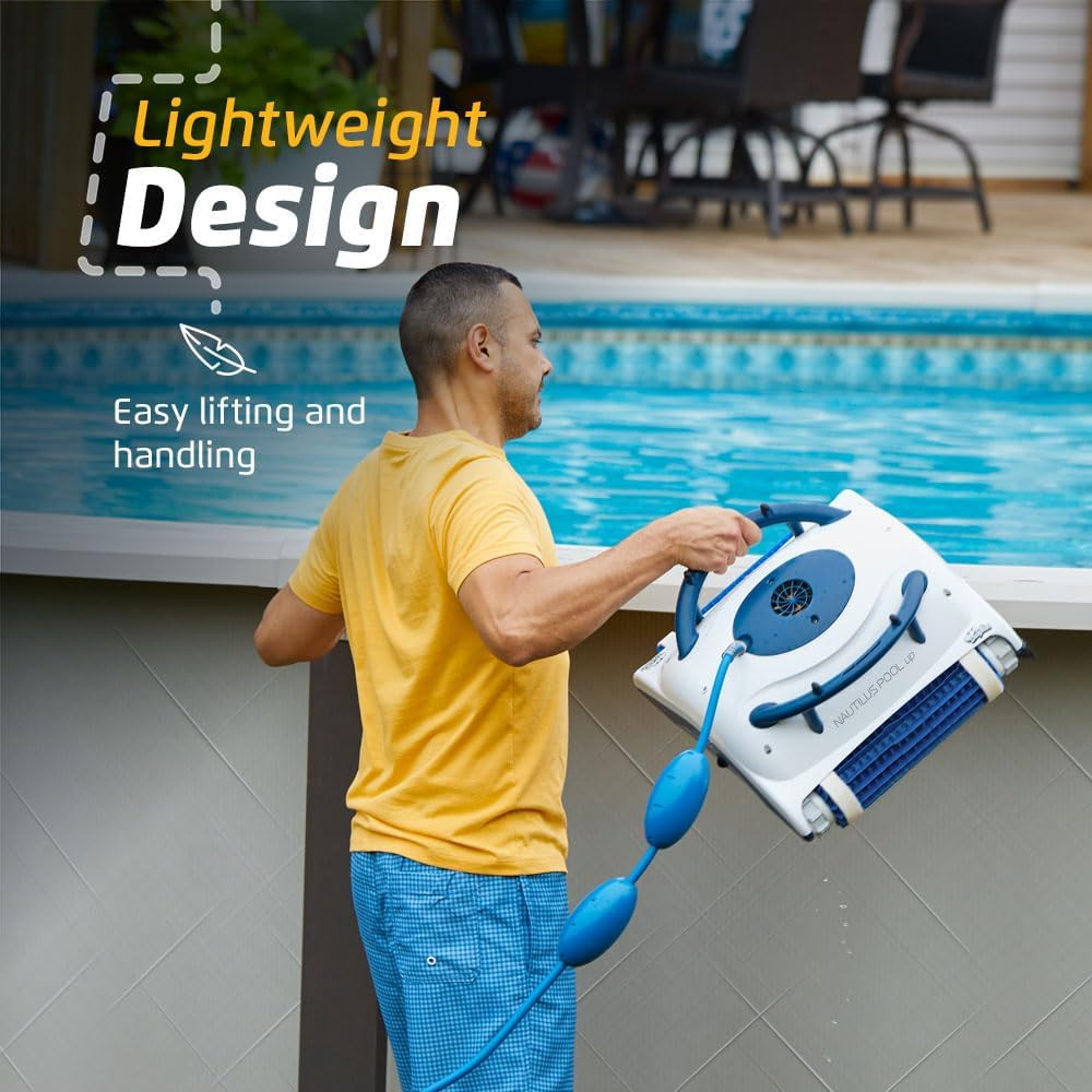 Nautilus Pool-Up Robotic Pool Vacuum Cleaner up to 26 FT – Wall Climbing