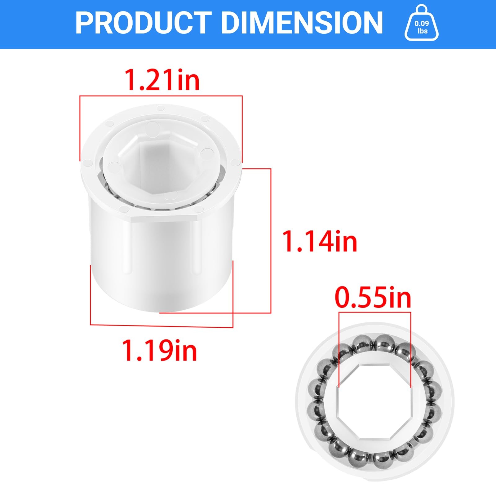 2PCS Wheel Bearing Kit PVX976PK2 For Hayward AquaNaut, Poolvergnuegen, Phoenix