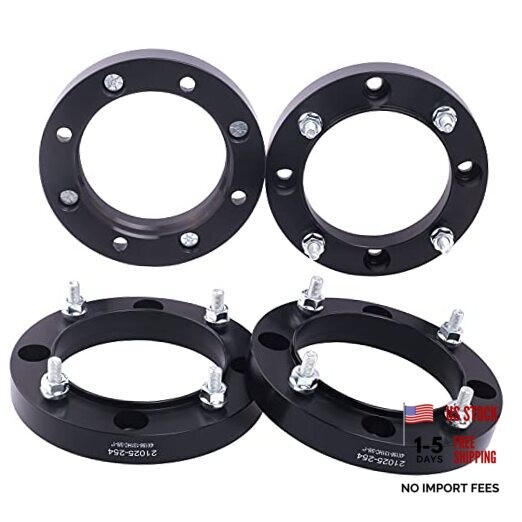 Black Forged 4×156 Hubcentric ATV Wheel Spacers 1 Inch with 1 Inch – Pack of 4