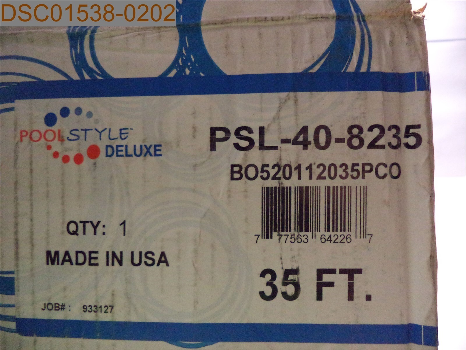 Pool Style Deluxe Swimming Pool Hose Swivel Cuff, 1-1/2&Prime;x35ft, PSL-40-8235
