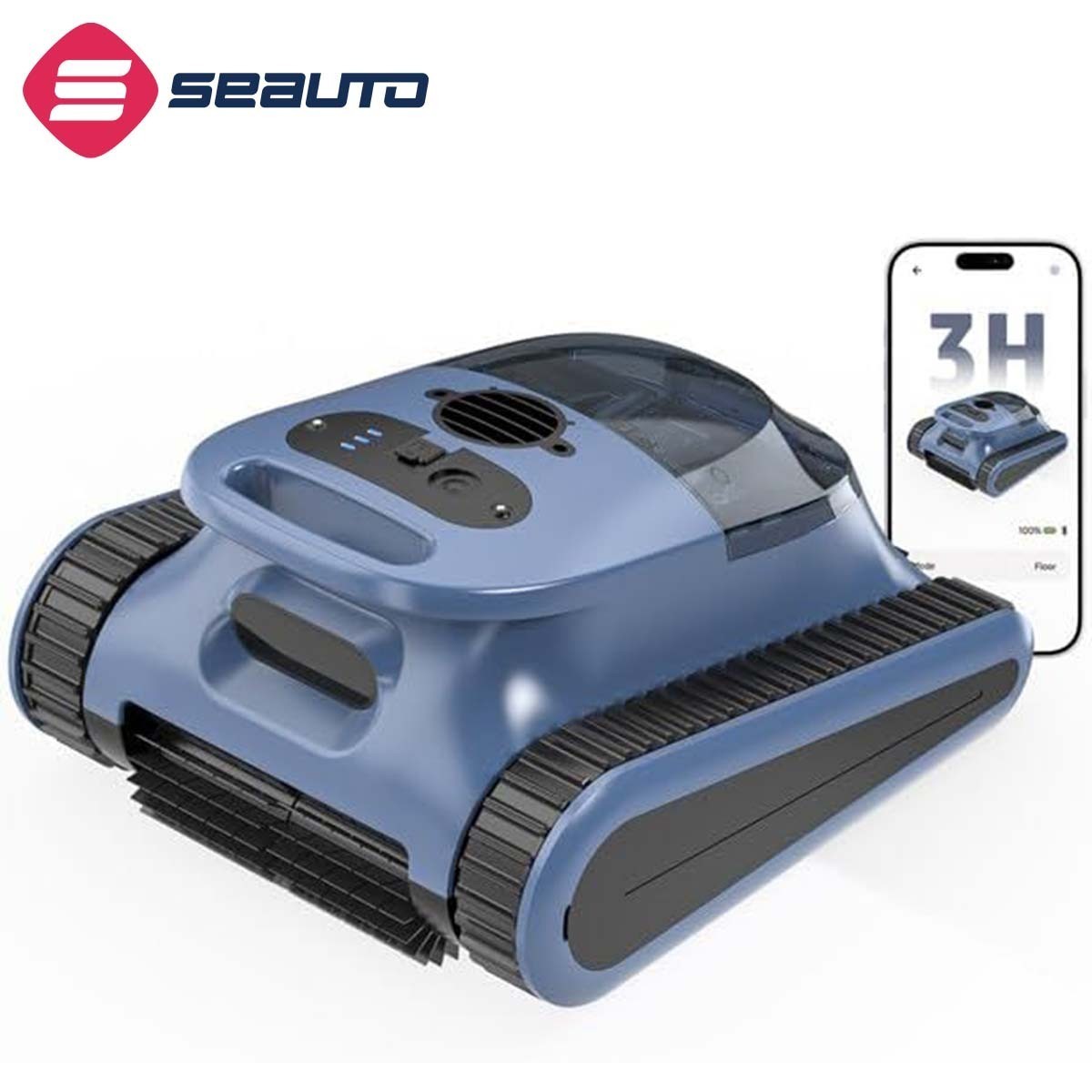(2026 Upgrade) Cordless Robotic Pool Cleaner Wall Waterline Cleaning App Support