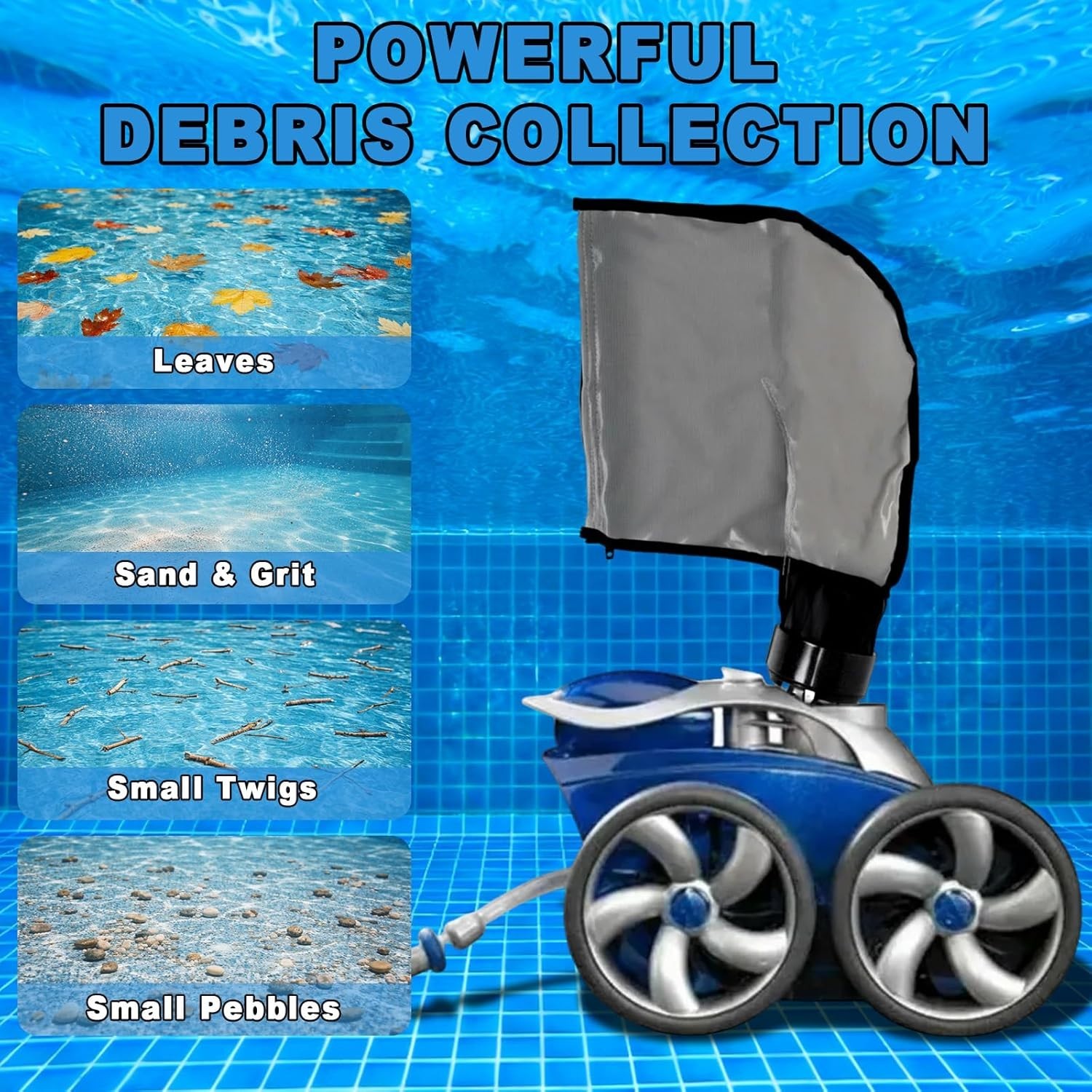 3900 Sport P39 Pool Cleaner Bag – 5L Capacity, Double Zipper for Polaris