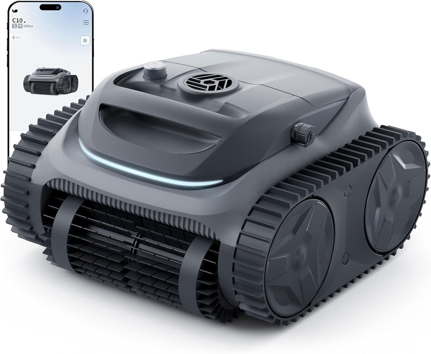 Bublue 700 C10E Pool Cleaner Robot, Robotic Cordless Pool Vacuum w/Superior Suct