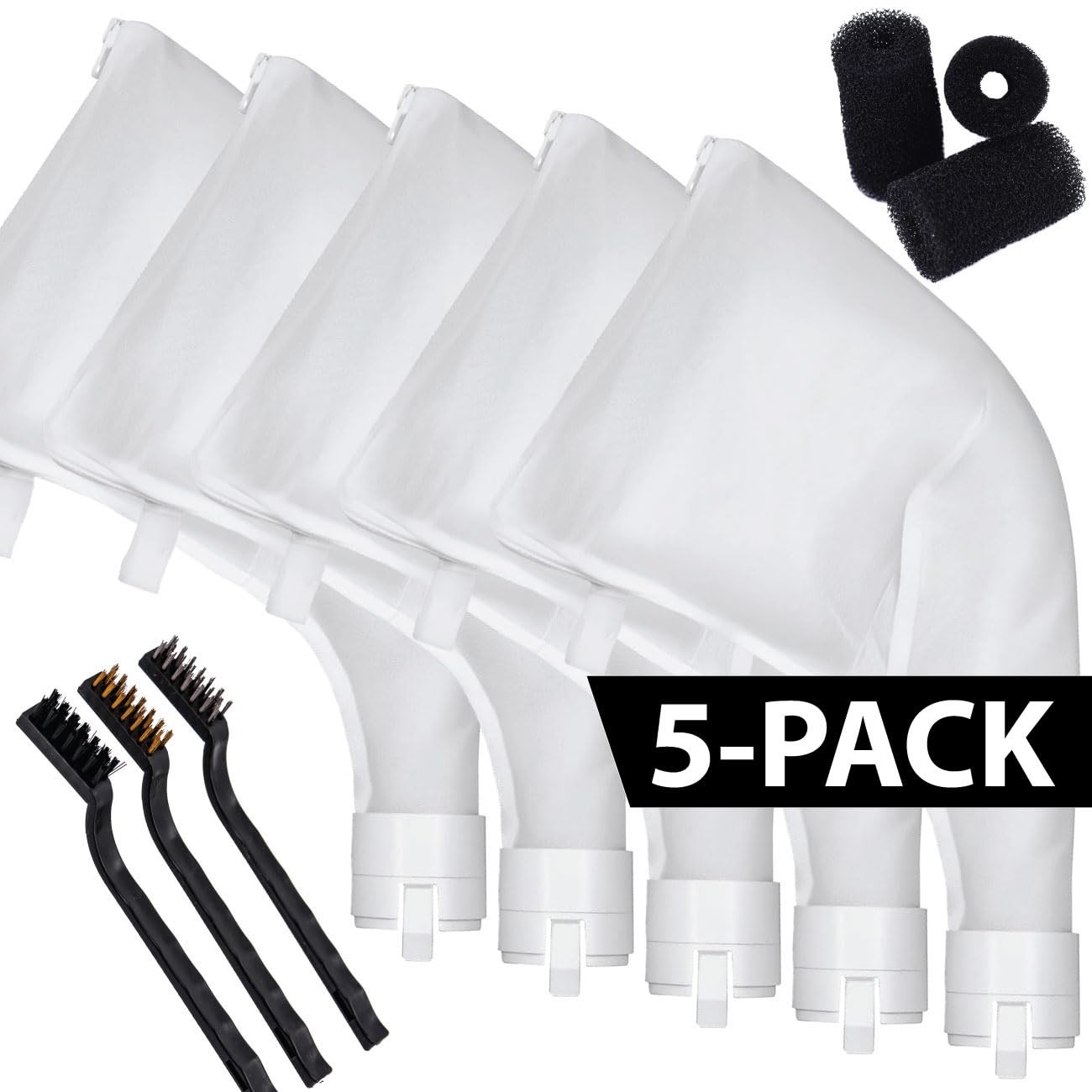 Pool Cleaner Replacement Bag [QuikCATCH] with Zipper [2-Pack]| Zippered and C…