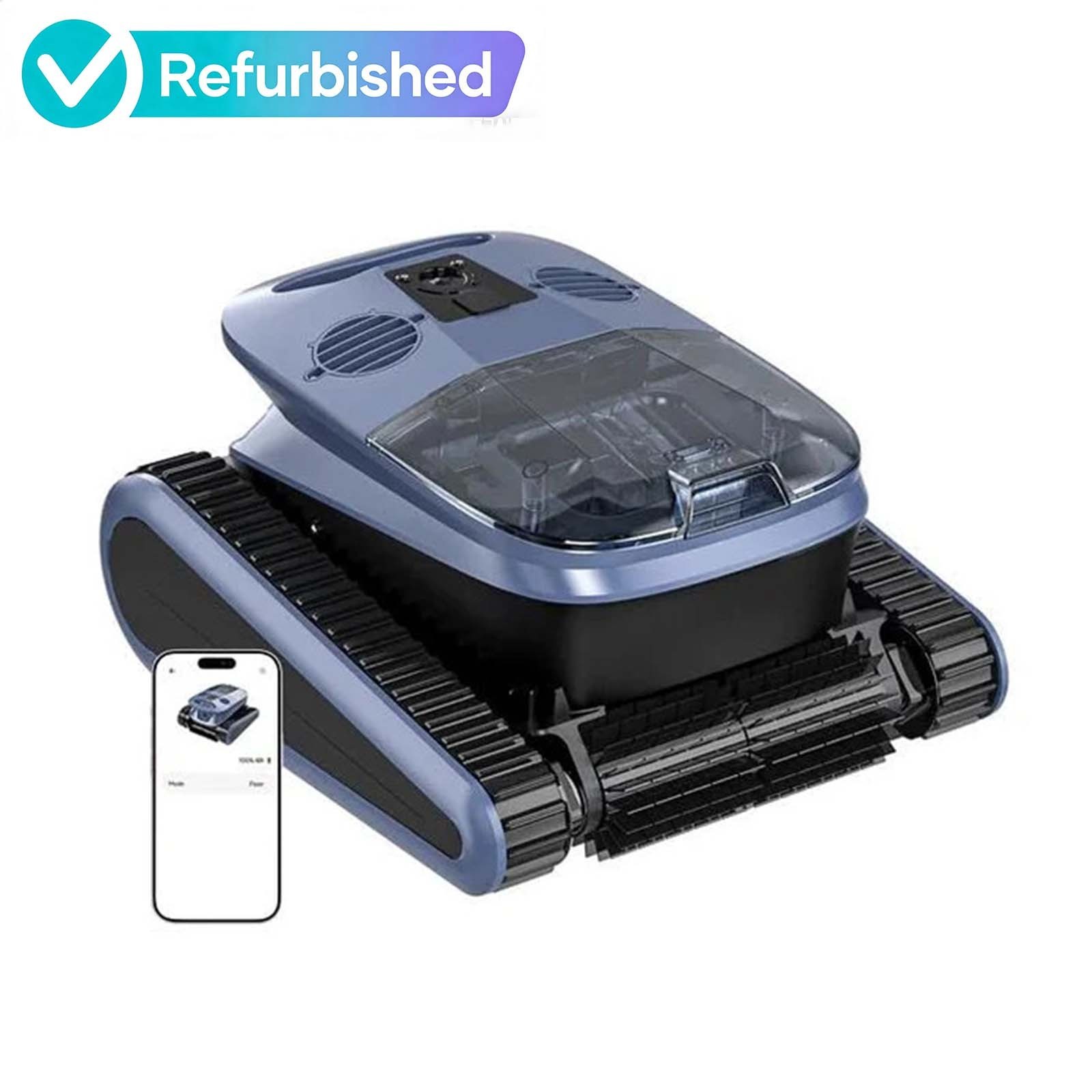 Seauto SAT40 Robotic Pool Cleaner 4 Brushes &Motors Smart Navigation App Conrol