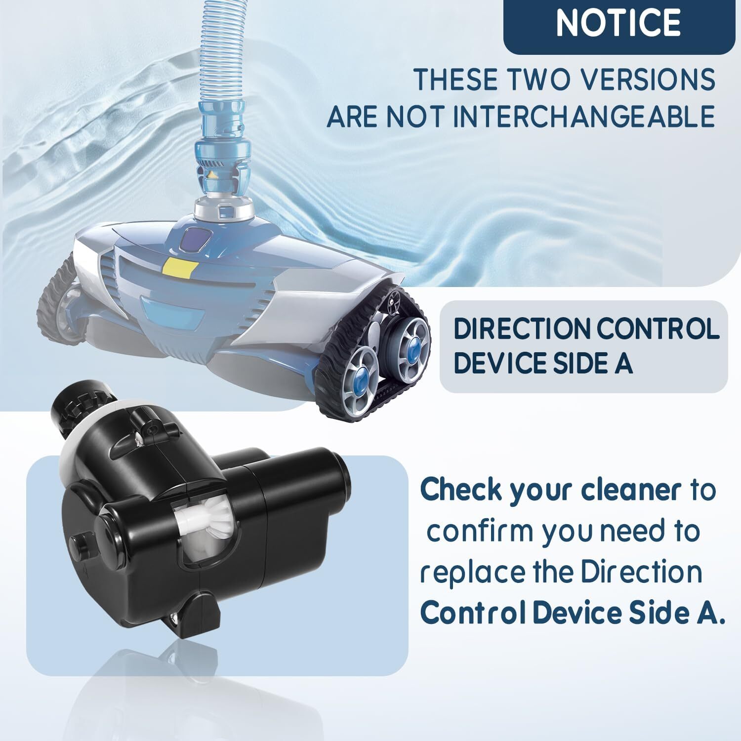 R0524700 Side A for Zodiac Baracuda MX8 MX6 Cleaner Direction Control Device