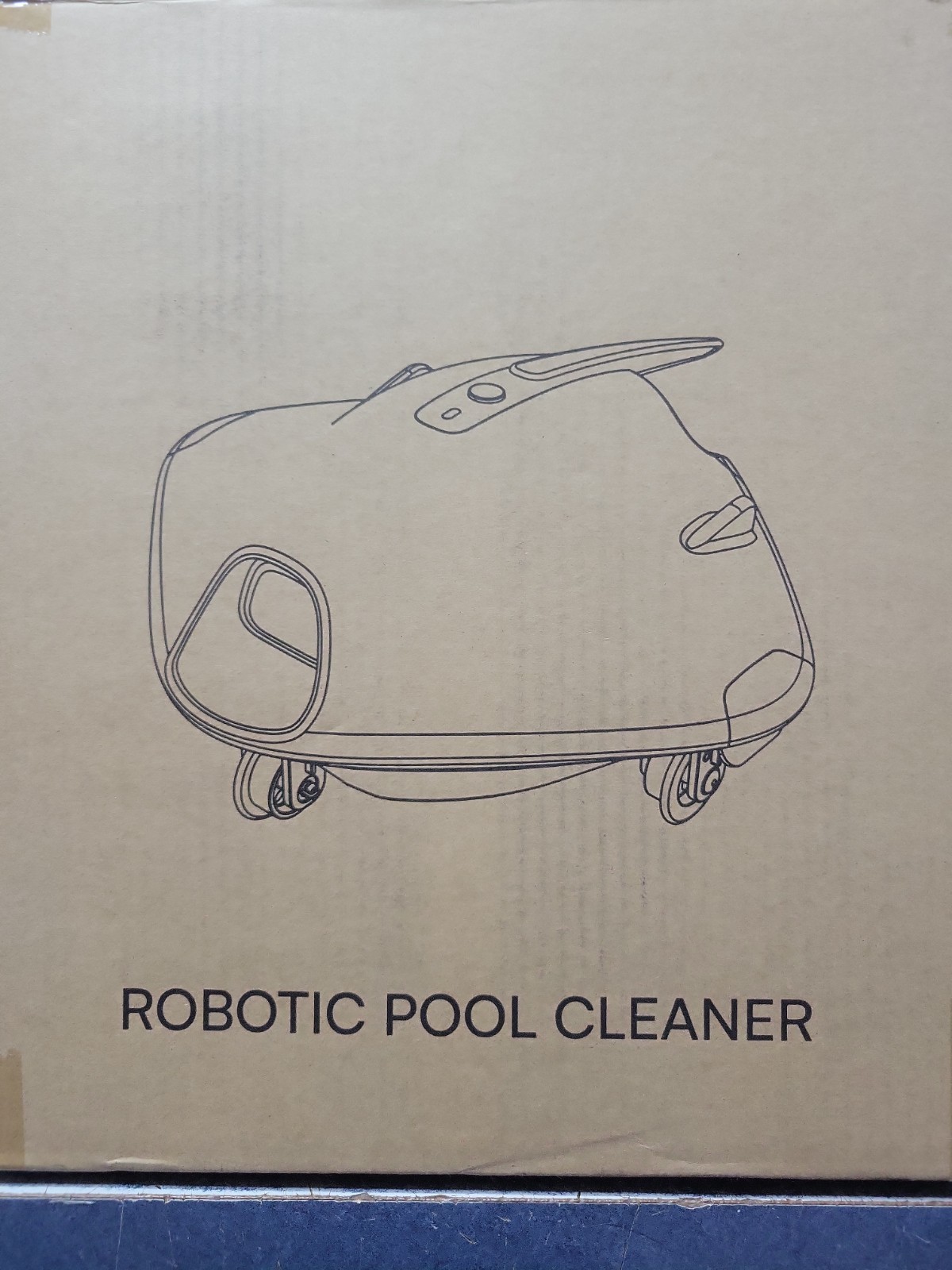POOLMR Ray Robotic Pool Cleaner White/Black Plastic,