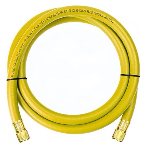 2026 Upgraded 3/8&Prime; HVAC Vacuum Hose,72&Prime; Refrigerant Charging Yellow 6Ft