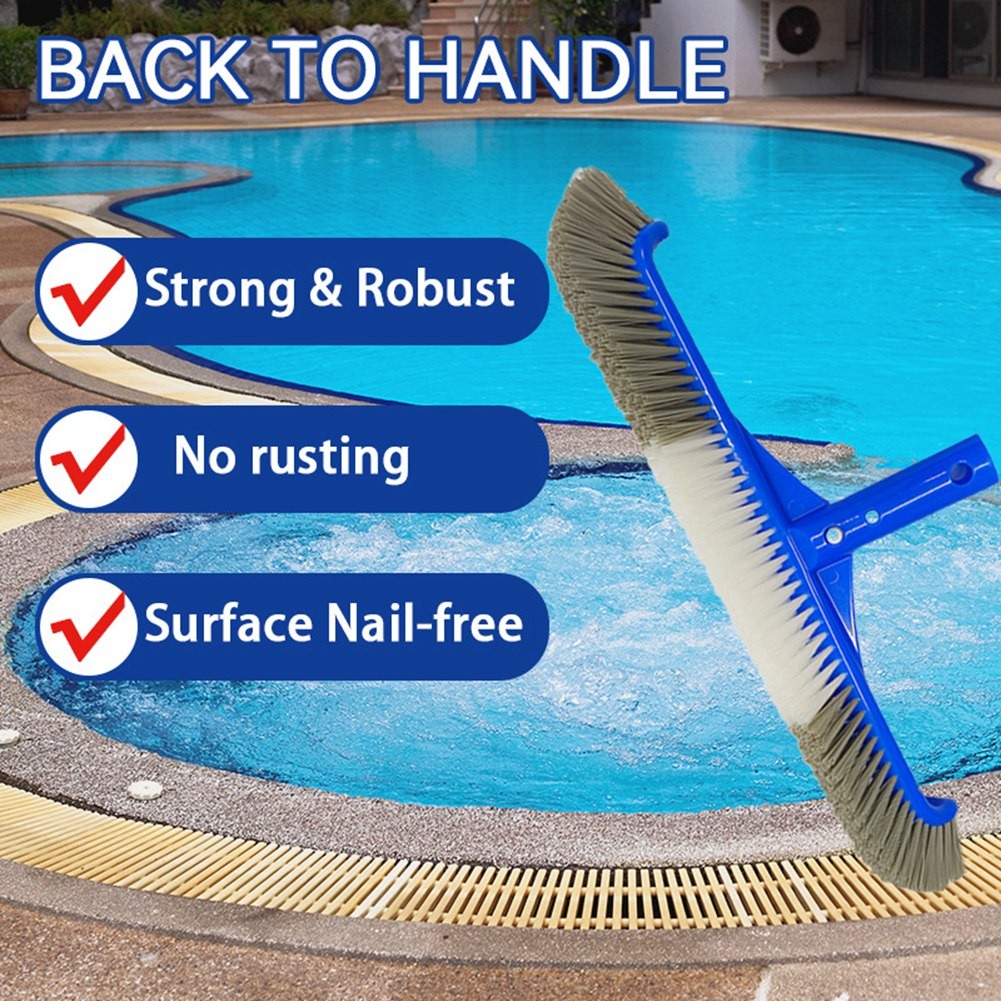 Pool Brush Head,Pool Brushes for Cleaning Pool Walls, Curved Ends5941