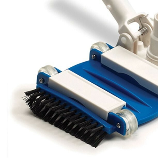 Flexible Weighted Vacuum for In-ground Pools w Wheels & Side Brushes #8165