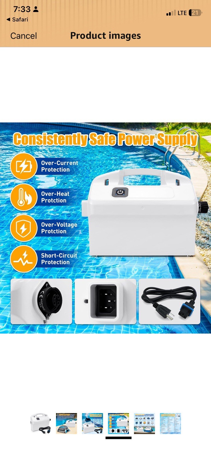 Maytronics Dolphin 9995670 Power Supply 180W Open Box
