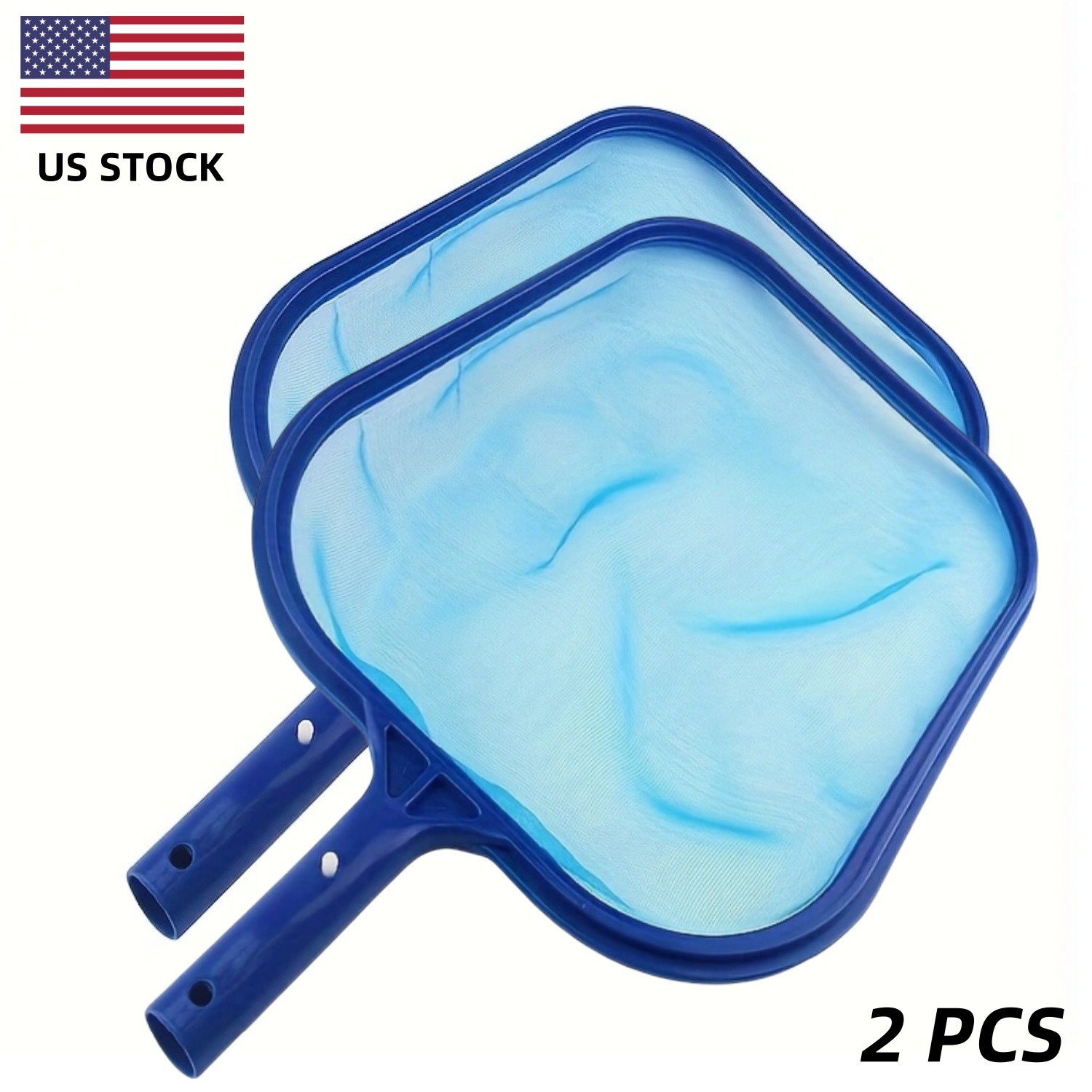Swimming Pool Cleaning Leaf Skim Mesh Net Leaf Skimmer Pond Rake Debris 2pcs