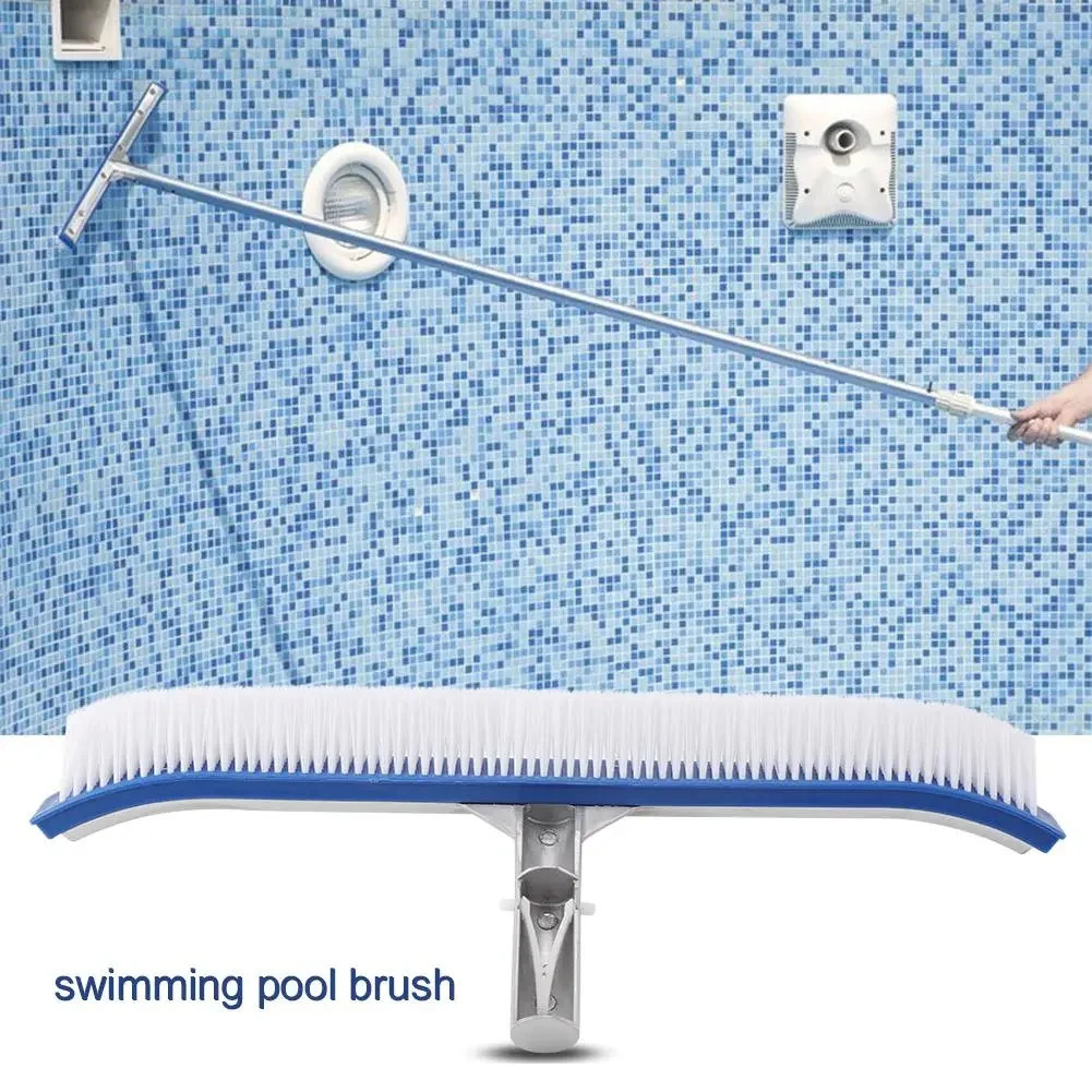Professional Heavy Duty 18&Prime; Swimming Pool Floor Wall Cleaning Brush Head Tool